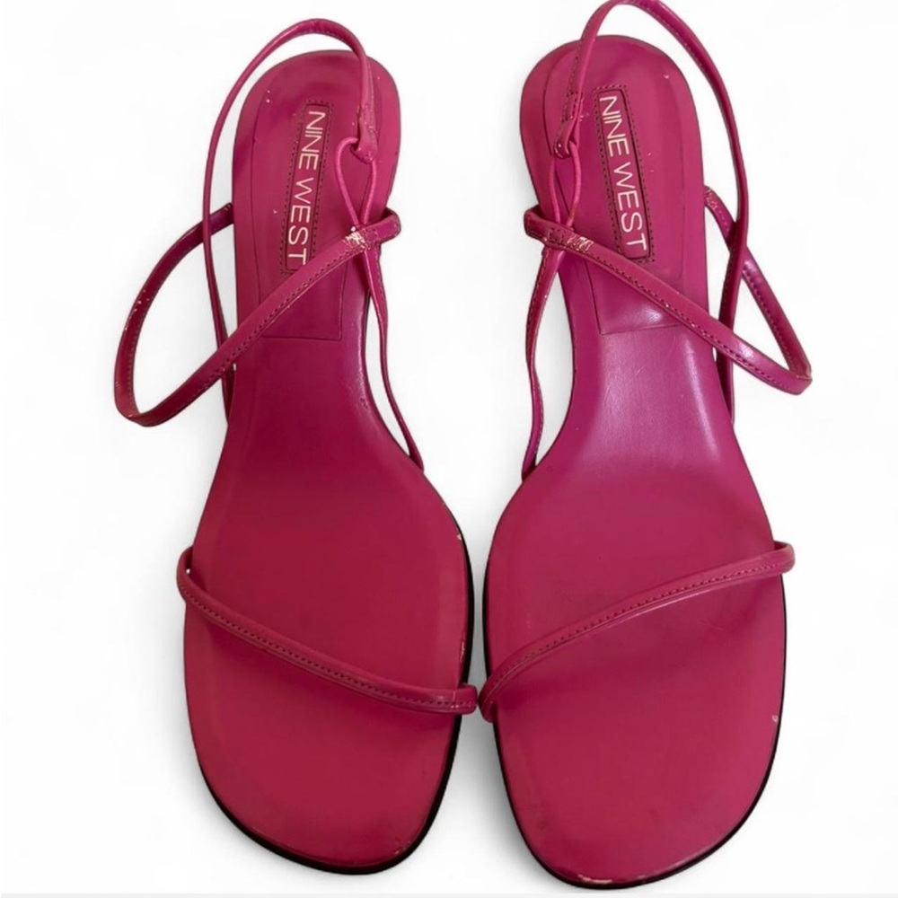 Vintage Nine West Pink Strappy Slingback Sandals
